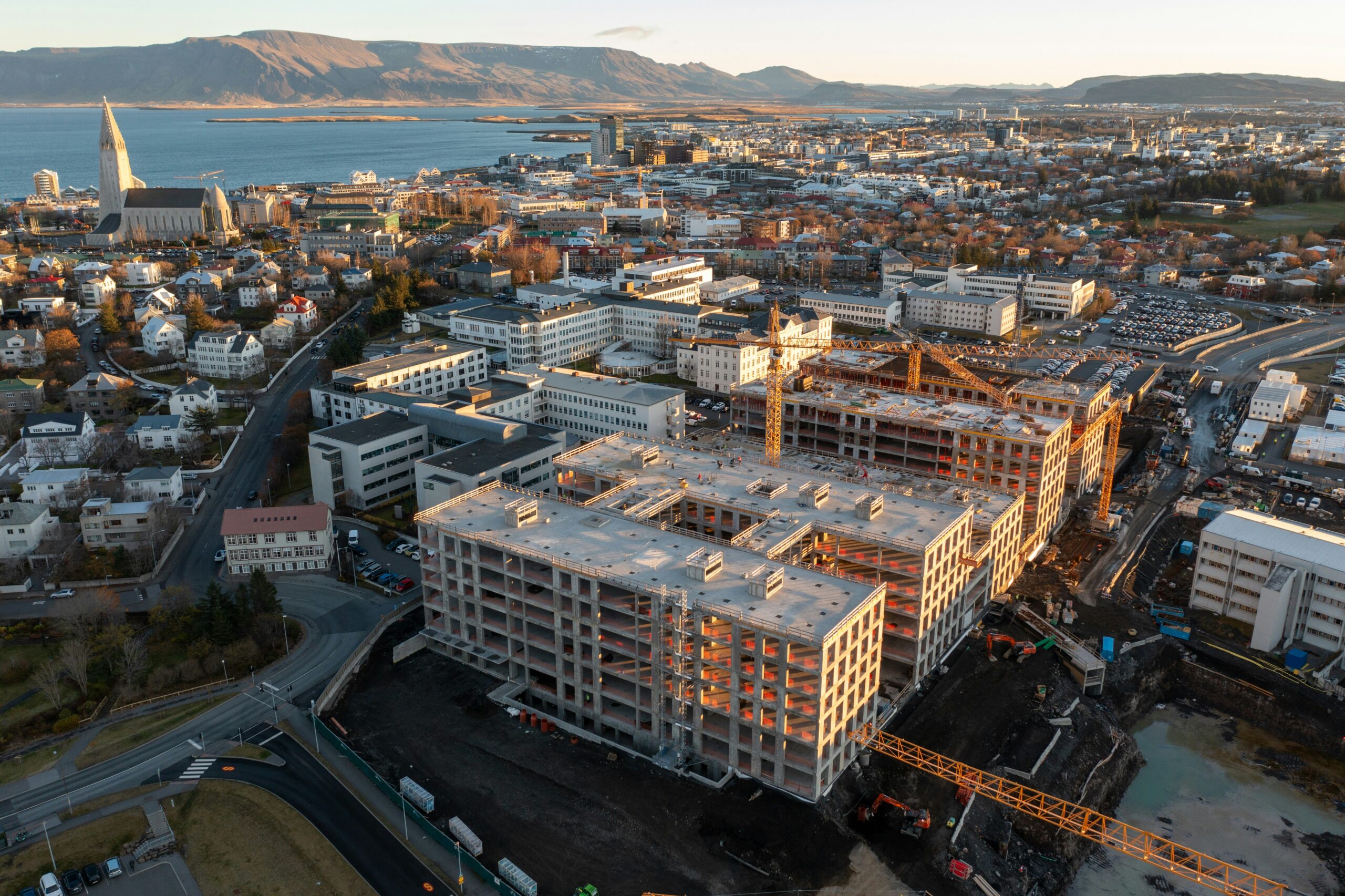a large building under construction